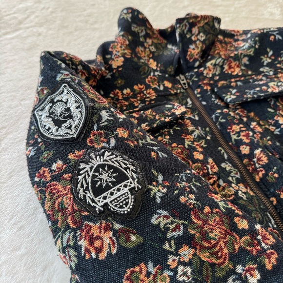Blank NYC Women’s Tapestry Flight Bomber Jacket - Picture 6 of 8